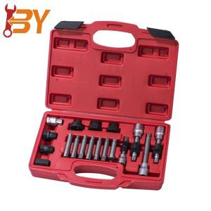 Ensemble de retrait de poulie de roue libre d'alternateur 18pcs